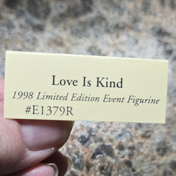 Limited Edition "Love is Kind" Precious Moments Collectible - Picture 5 of 11